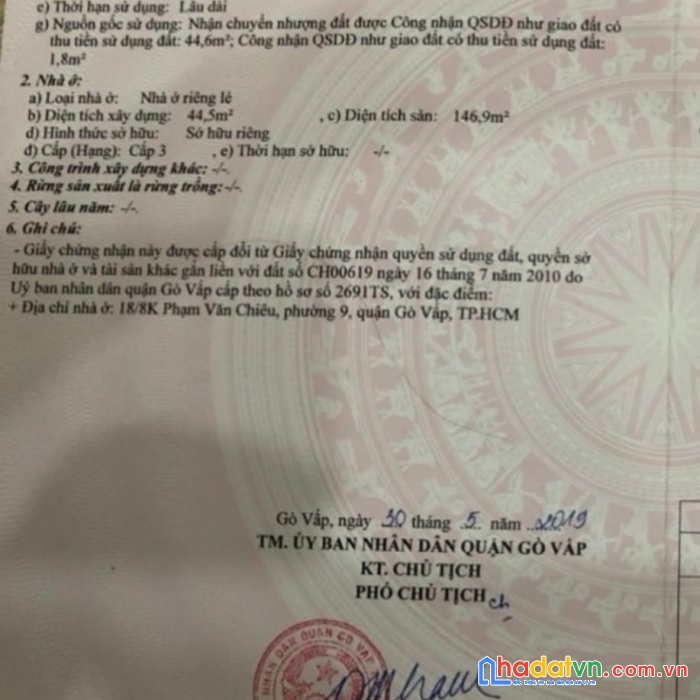 Bán nhà phạm văn chiêu, gò vấp, 4x14m, 4 ầng (5 pn), ở ngay chỉ 4.9 tỷ tl