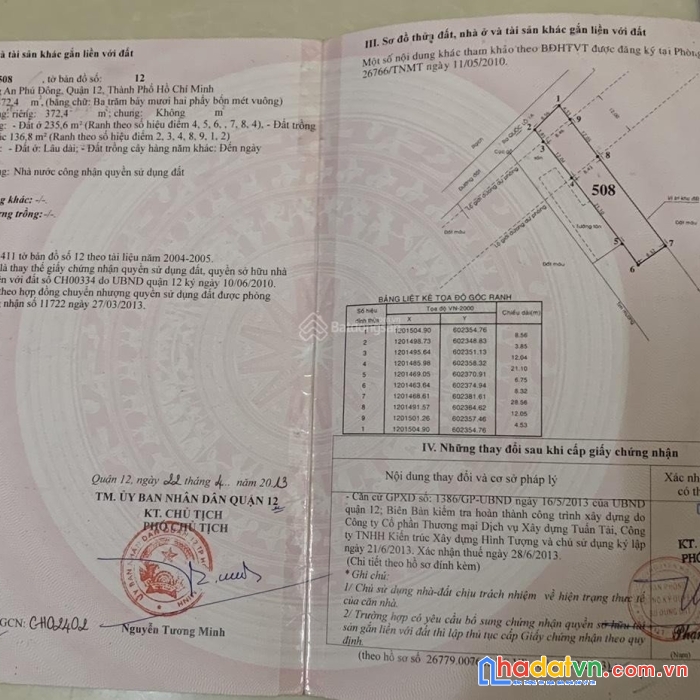 Bán lô đất chính chủ an phú đông, quận 12 hồ chí minh