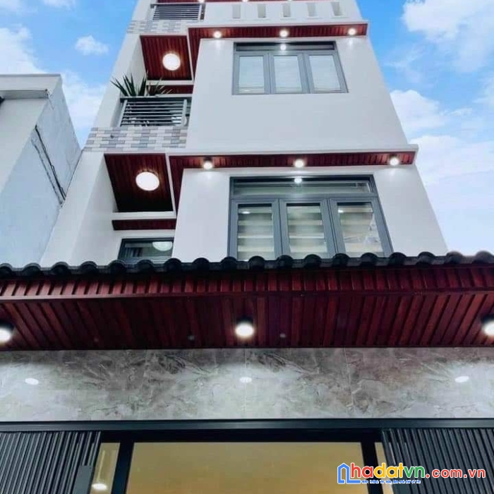 Nhà đẹp lung linh p16 gv - tặng full nội thất 5pn - 4 tầng (sân thượng) - thích hợp đại gia đình -