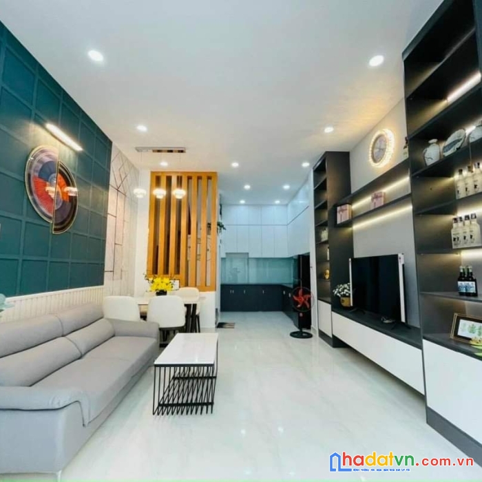 Nhà đẹp lung linh p16 gv - tặng full nội thất 5pn - 4 tầng (sân thượng) - thích hợp đại gia đình -