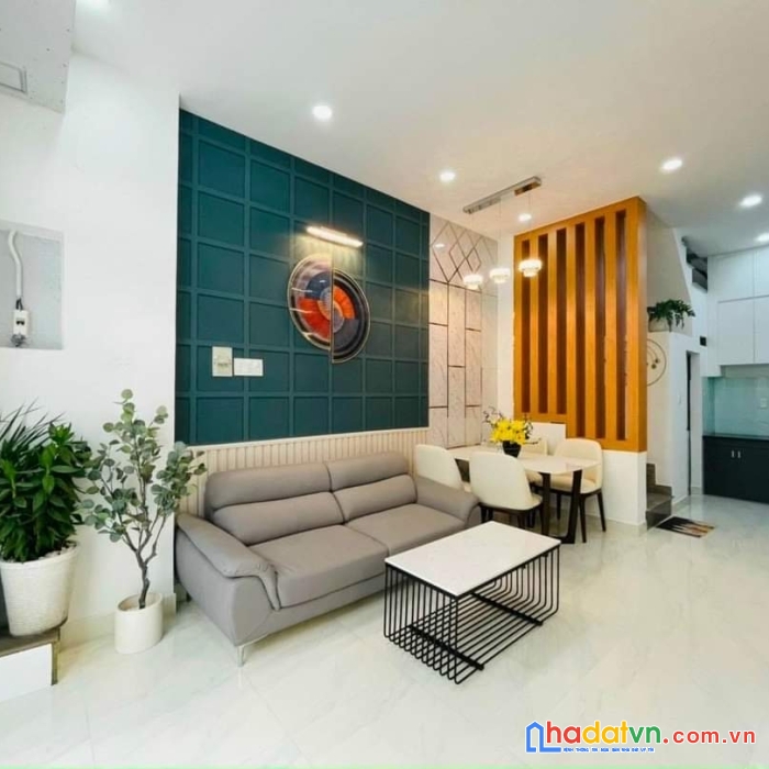 Nhà đẹp lung linh p16 gv - tặng full nội thất 5pn - 4 tầng (sân thượng) - thích hợp đại gia đình -