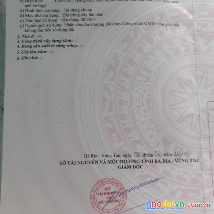 Chính chủ bán gấp đất mặt tiền vị trí đẹp tại phường 11, tp vũng tàu