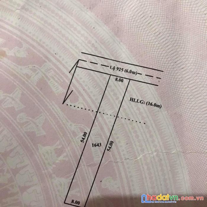 Chính chủ bán nhanh lô đất mặt tiền vị trí đẹp tại đường tỉnh lộ 925 - hậu giang