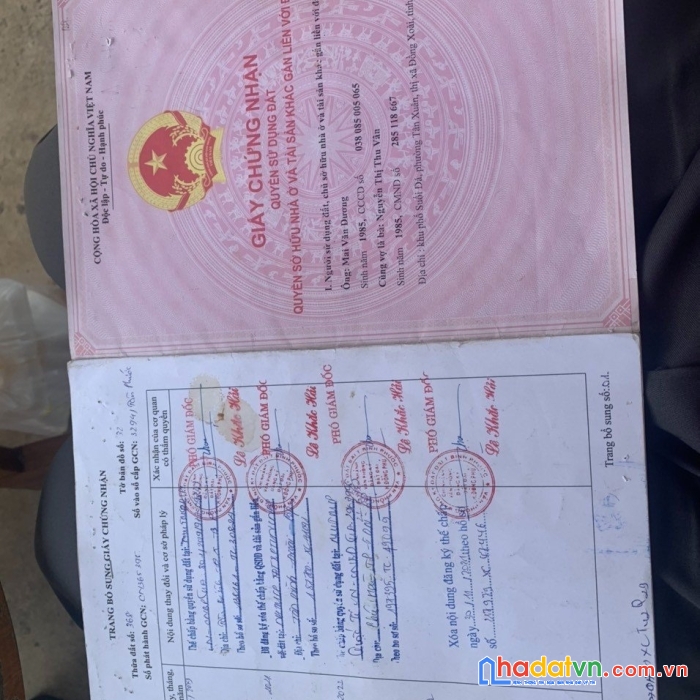 Chính chủ cần tiền bán gấp lô đất 2 mặt tiền ngay kdc hữu phúc, tân phước - đồng phú - bình phước