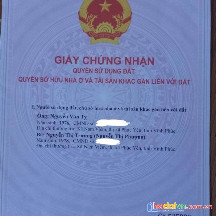 Chính chủ cần bán gấp căn nhà tại xã ngọc thanh, đường phùng chí kiên, thị xã phúc yên, vĩnh phúc.