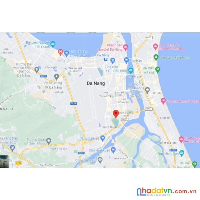 .nhà 2 mặt tiền hải châu 176m2, 3 tầng đẹp, hơn 8 tỷ