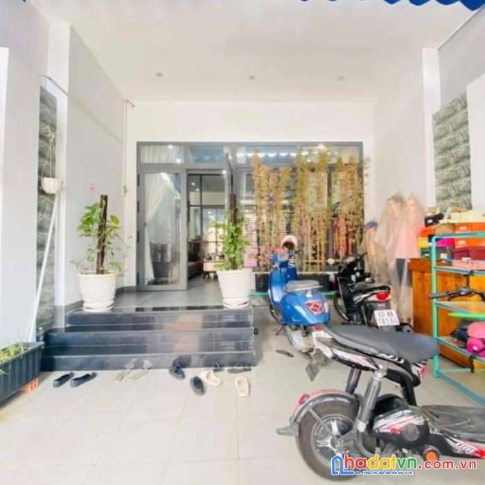 Bán nhà 1t2l mặt tiền đường trần thị hoa gần chợ đồi p.an bình shr thổ cư