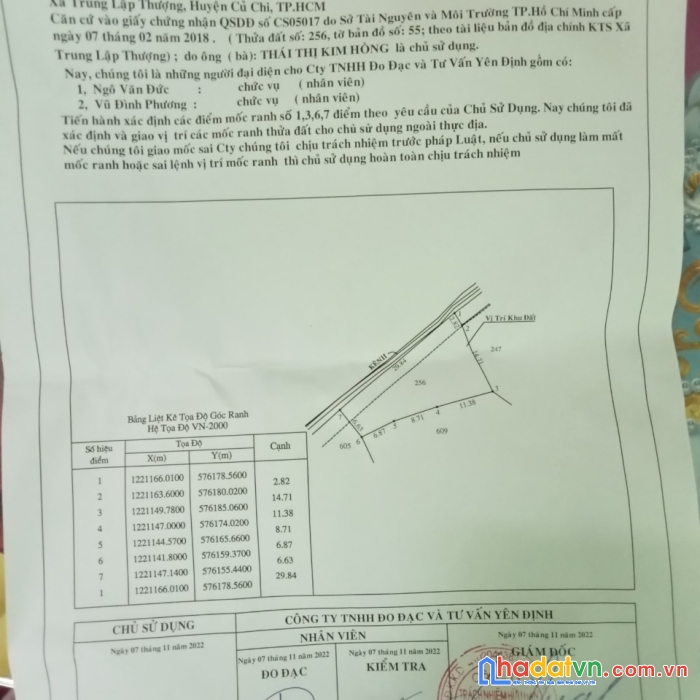 Chính chủ bán đất xã trung lập thượng, huyện củ chi,tphcm