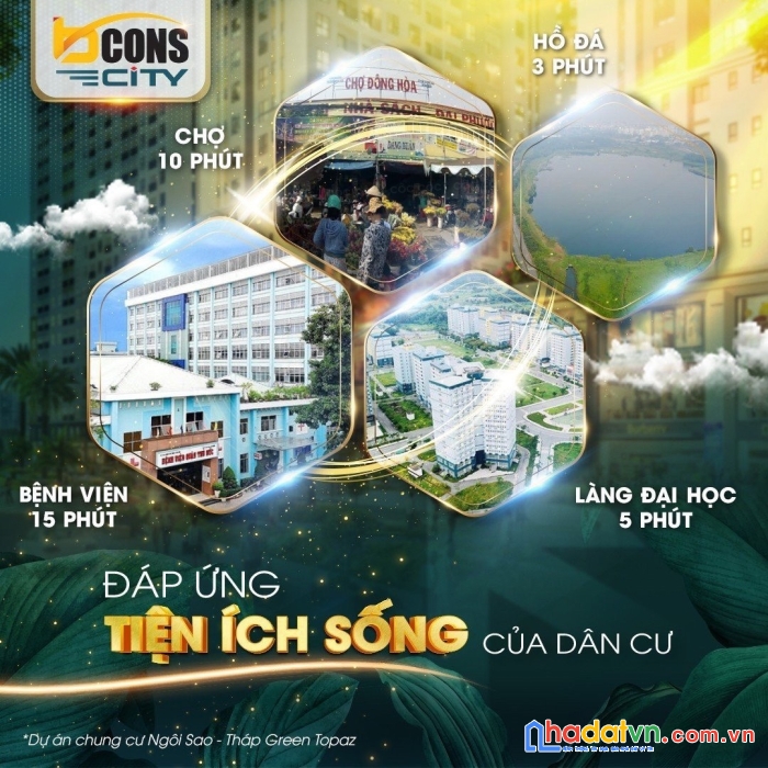 Chỉ với 350triệu trả trước sở hữu 2pn 2wc căn hộ bcons city - khu phức hợp ngay làng đhqg thủ đức
