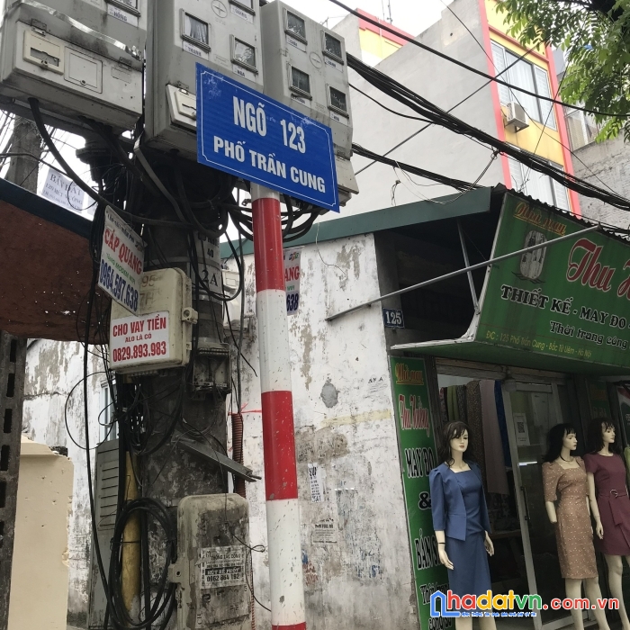 Chính chủ cần bán đất mặt tiền 5.3m  ở số 8 , ngõ 123 , đường trần cung ,phường dịch vọng , cầu