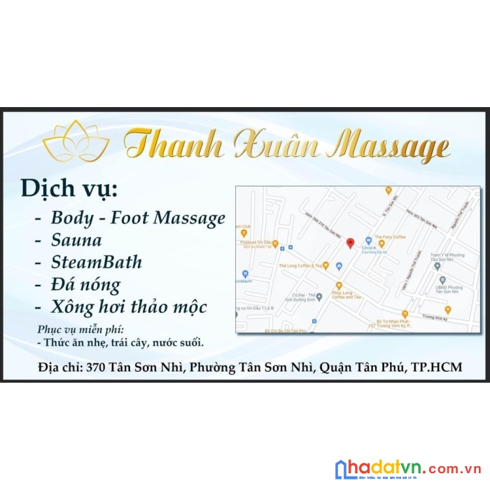 Cần sang cơ sở massage thanh xuân - nổi tiếng nhất tại tân sơn nhì, tân phú