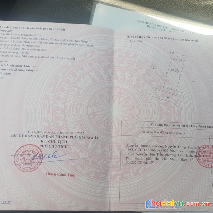 Chính chủ cần bán nhanh lô đất đẹp xã đăk, r'moan, tp. gia nghĩa, đăk nông.