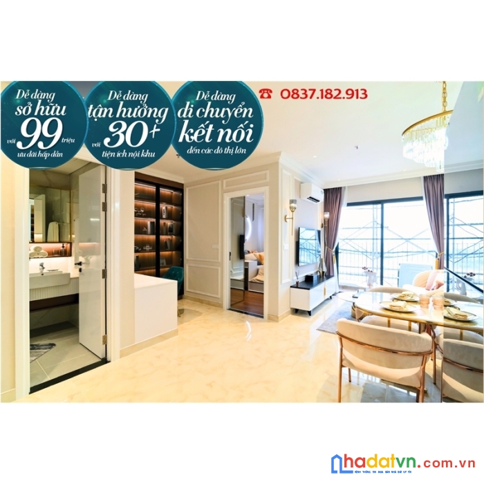 Căn hộ chung cư trung tâm tp thuận an, trả trước 99tr nhận nhà, ls 0%, ân hạn gốc 36 tháng