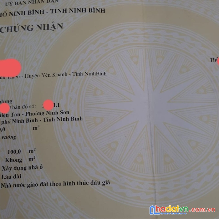 Chính chủ cần bán nhanh lô đất siêu đẹp tại xã ninh sơn, thành phố ninh bình.