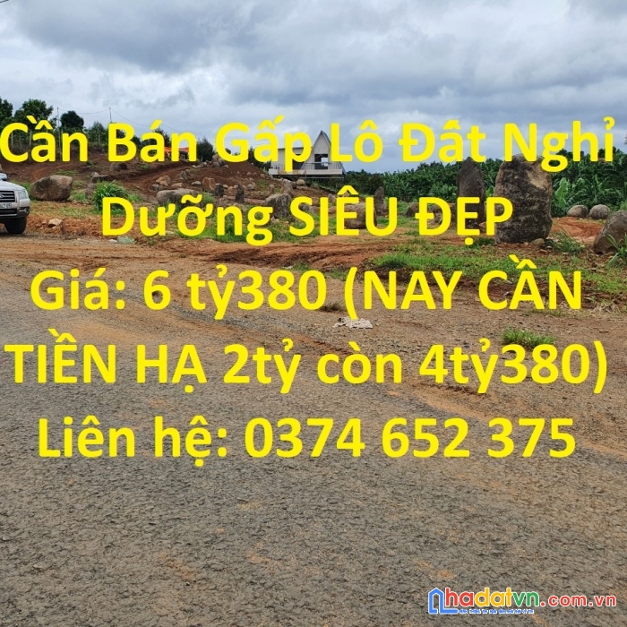 Cần bán gấp lô đất nghỉ dưỡng siêu đẹp