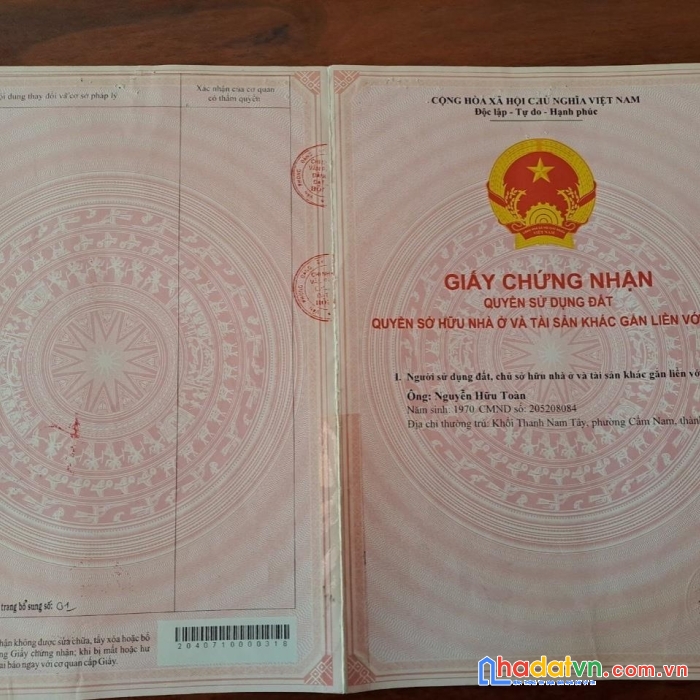 Hot hot chính chủ cần bán gấp lô đất kèm nhà vị trí tại tp hội an