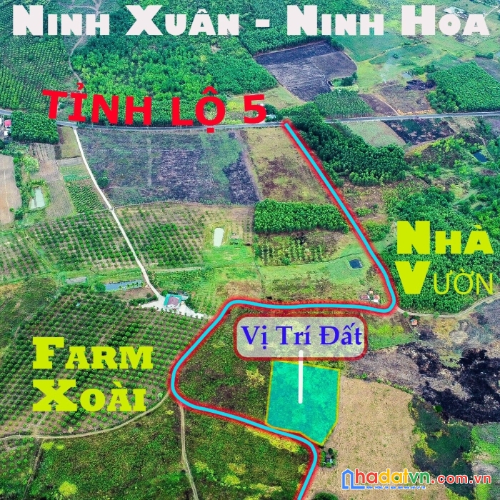Mở bán 5 lô sổ hồng công chứng ở ninh xuân chỉ 268tr 1 lô
