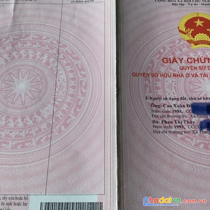Chính chủ bán nhanh lô đất  mặt tiền xã trung hóa, huyện minh hóa, tỉnh quảng bình