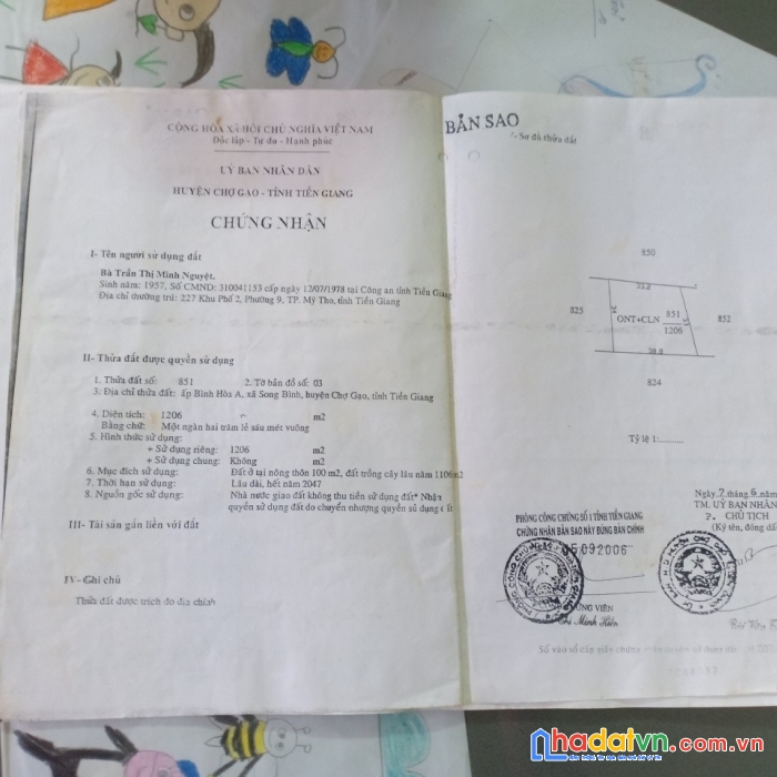 Sở hữu ngay lô đất vườn vị trí đẹp tại huyện chợ gạo - giá cực ưu đãi