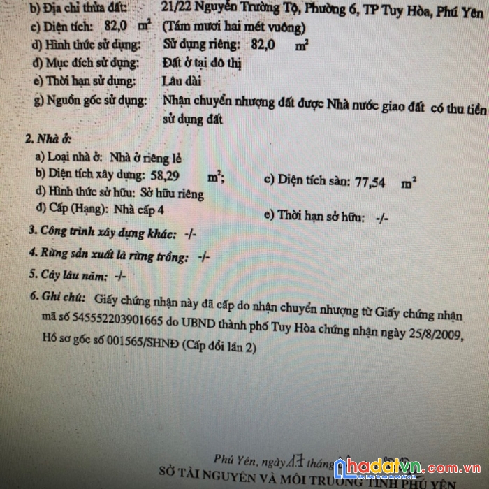 Chính chủ bán nhà 2 mặt tiền sát biển vị trí đẹp tại tp. tuy hòa, phú yên.