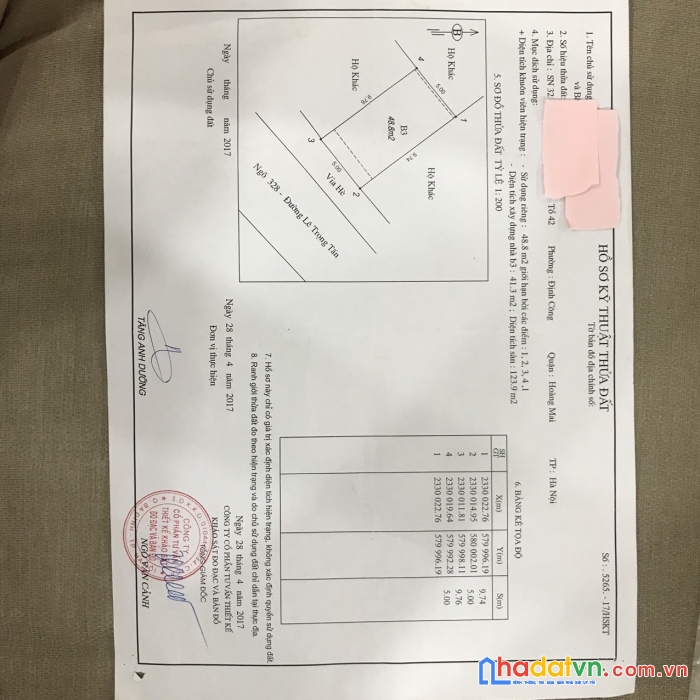 Tôi chính chủ bán nhà số 36 trịnh đình cửu
