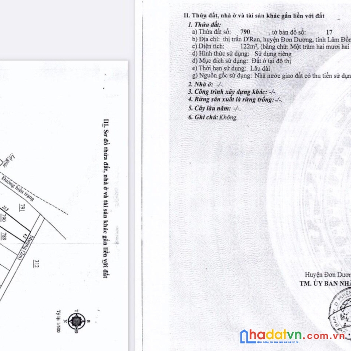Chính chủ bán nhanh lô đất tại thị trấn d'ran, huyện đơn dương, tỉnh lâm đồng