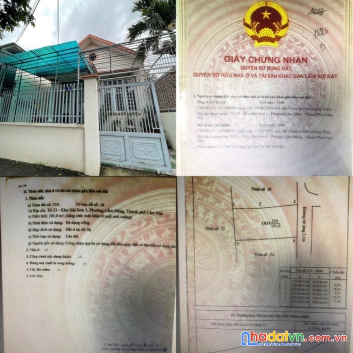 Chính chủ cần bán lô đất tại tổ 53 khu hải sơn 1 phường cẩm đông cẩm phả quảng ninh