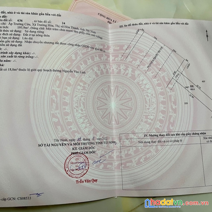 Sở hữu ngay  lô đất mặt tiền - vị trí đẹp cho nhà đầu tư tại tây ninh