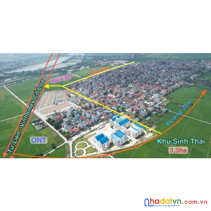 Bán đất đấu giá dục tú 1 đông anh sát đường vành đai 60m cầu tứ liên cắt lỗ