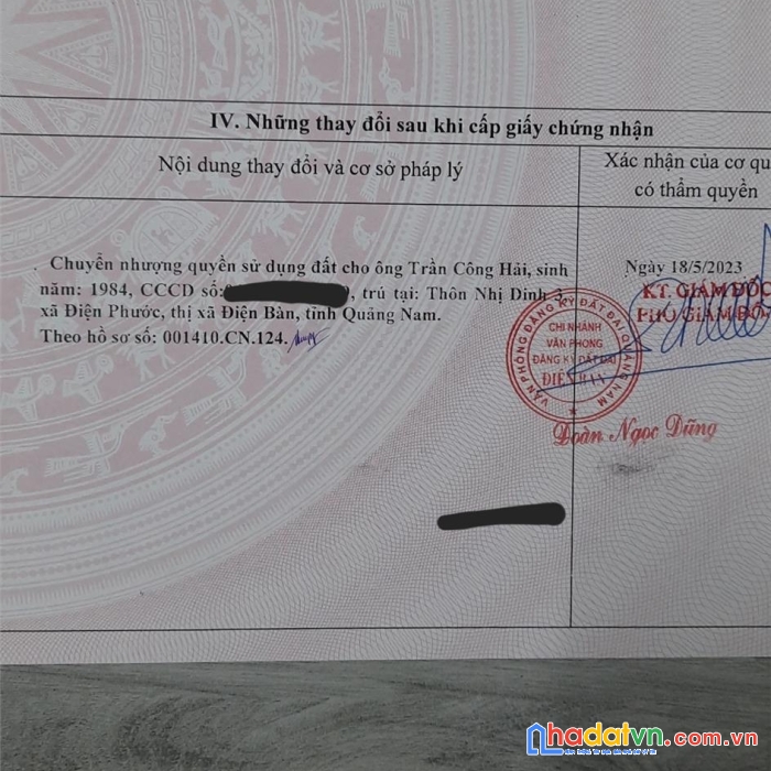 Chính chủ cần bán đất nền thổ cư tại điện thắng trung, thị xã điện bàn, quảng nam.