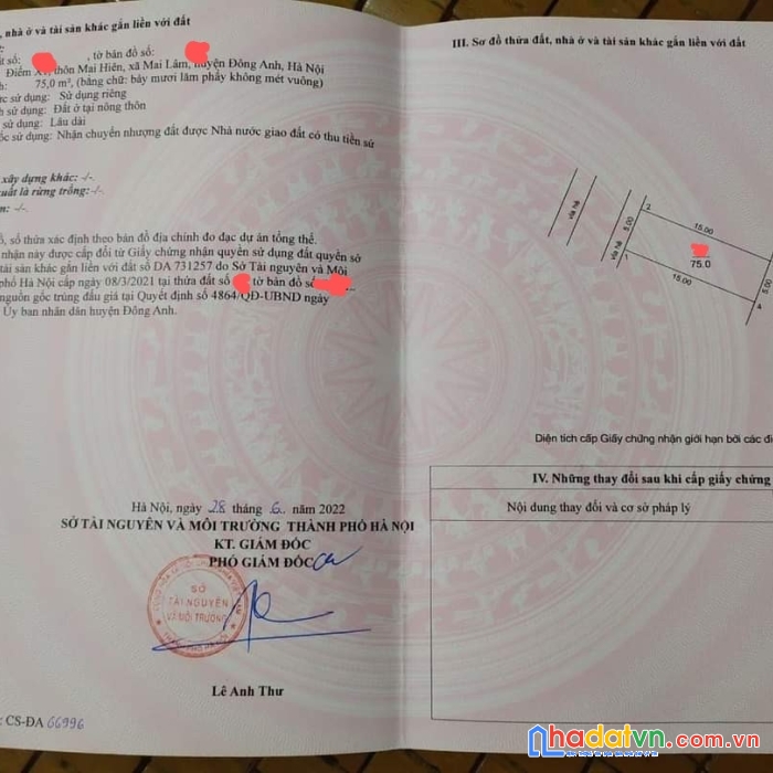 Cần bán gấp lô đấu giá x1 mai hiên mai lâm, vị trí đẹp, giá cực kỳ êm thương lượng sâu