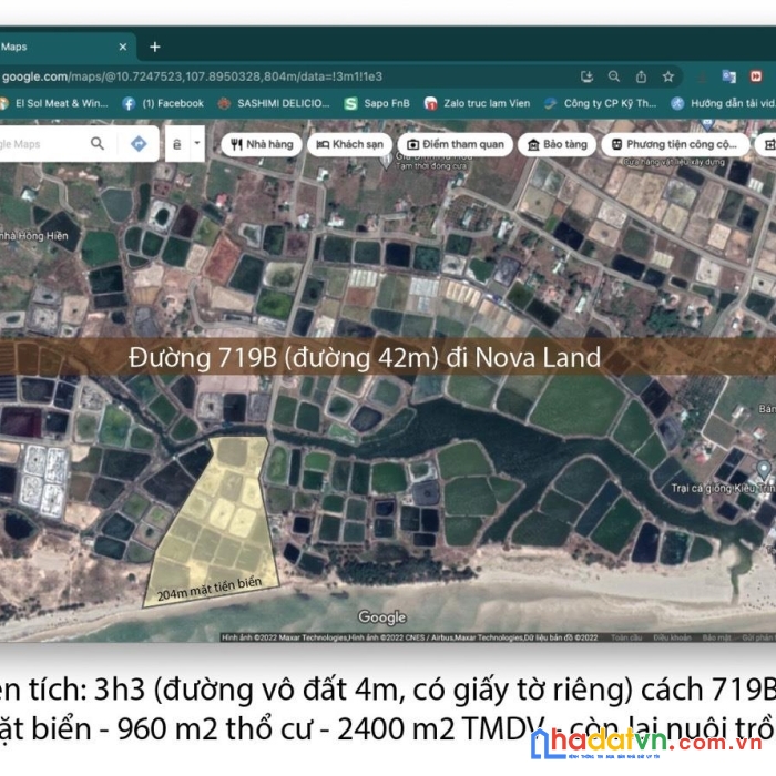 Cần bán 3.3 mẫu đất biển tại thanh phong, tân thuận, hàm thuận nam - giá đầu tư.