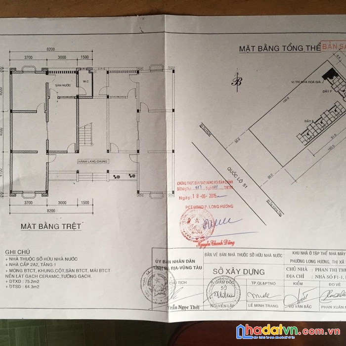 Bán nhanh căn hộ chung cư lô góc tầng trệt - cư xá nhà máy điện bà rịa
