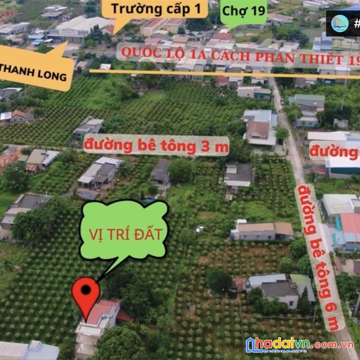 Chính chủ cần bán lô đất tại thôn phú thọ , xã hàm cường, hàm thuận nam, bình thuận