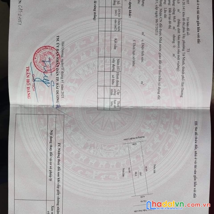 Cần bán gấp lô bán đất vị trí đẹp tại  kđt vạn  lộc,  tp hải dương