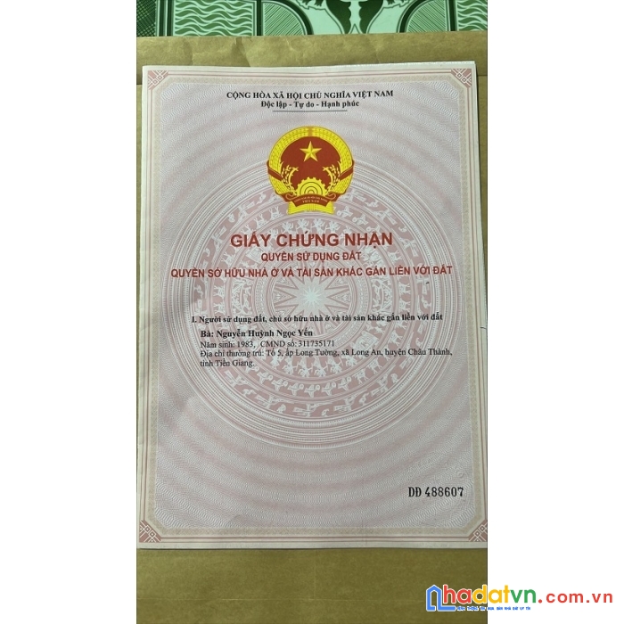 Cần bán nhanh lô đất vườn vị trí đẹp tại long thạnh - long an - châu thành - tiền giang