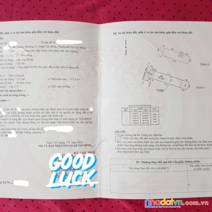 Chính chủ quận tân bình, tphcm