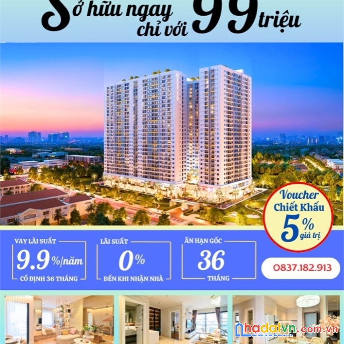 Căn hộ chung cư gần tp thuận an, thanh toán 15% nhận nhà, ngân hàng hỗ trợ vay đến 25 năm