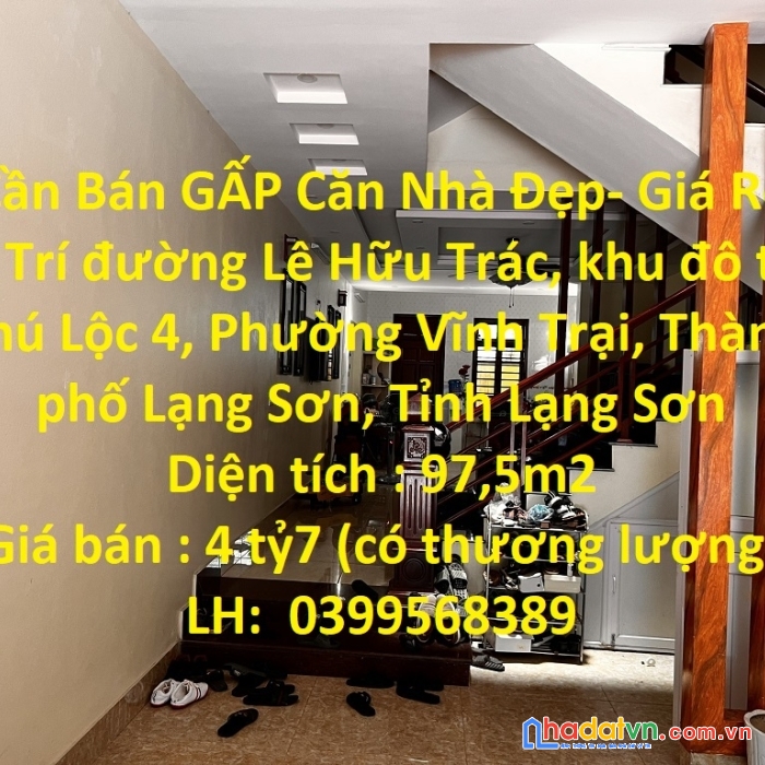 Cần bán gấp căn nhà đẹp- giá rẻ vị trí thành phố lạng sơn, tỉnh lạng sơn
