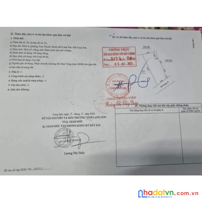 Gia đình bán gấp 2 lô đất khối 6, phường tam thanh, thành phố lạng sơn