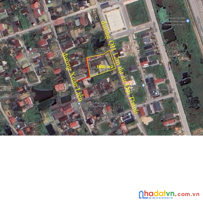 Lô đất thổ cư siêu to hơn 1600m2, đường 12m, xóm 34 nghi kim