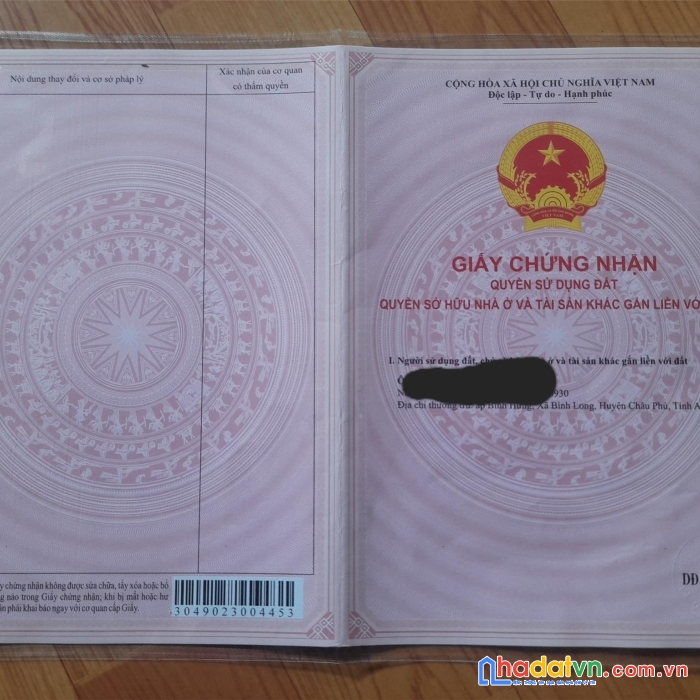 Sở hữu ngay lô đất vị trí đẹp tại xã bình thủy - huyện châu phú - an giang