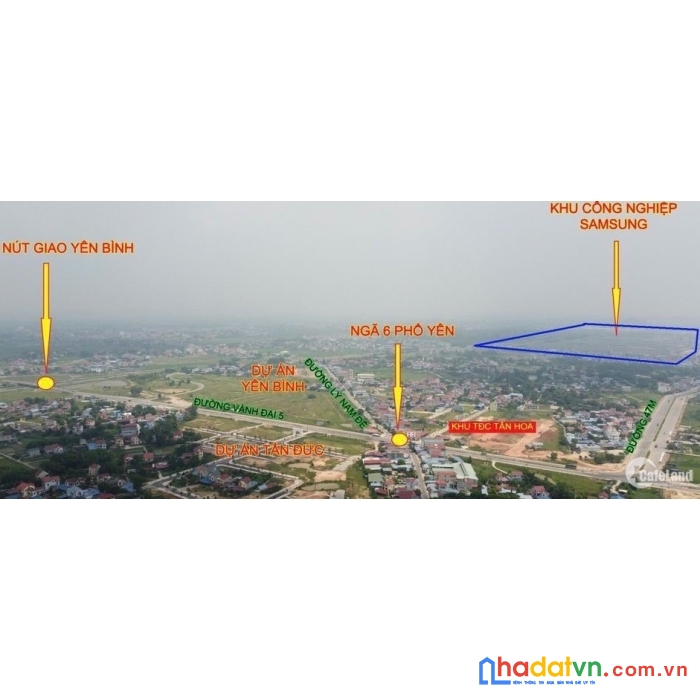 Cần bán gấp lô đât kim cương mặt đường lí nam đế tp phổ yên thái nguyên  ngay gần ngã tư đối diện