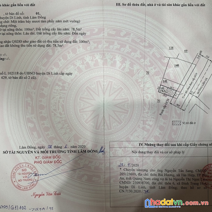 Sở hữu ngay lô đất vị trí đắc địa tại xã hòa trung, di linh, lâm đồng
