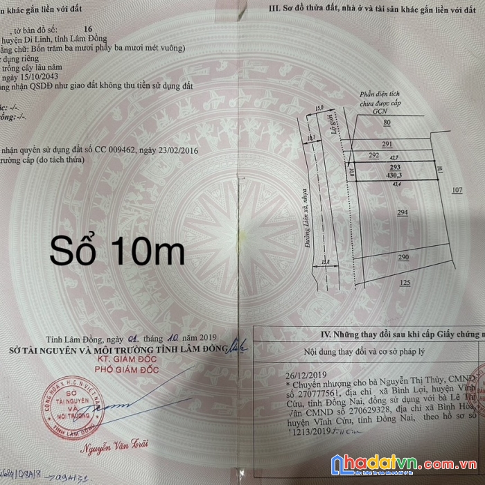 Sở hữu ngay lô đất vị trí đắc địa tại xã hòa trung, di linh, lâm đồng