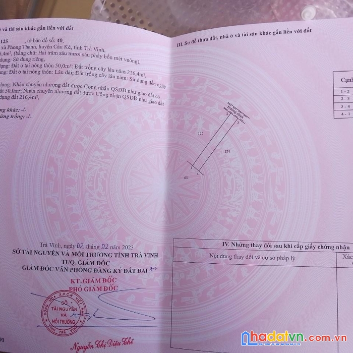 Đất chính chủ - giá cực rẻ tại huyện cầu kè, trà vinh