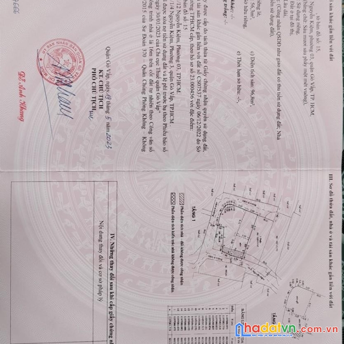 Chính chủ cần bán nhanh căn nhà đẹp vị trí tại quận gò vấp , tp hcm