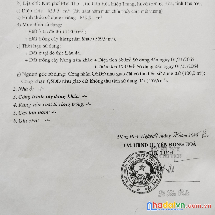 Sở hữu ngay lô đất vị trí đắc địa tại hòa hiệp trung, đông hòa, phú yên