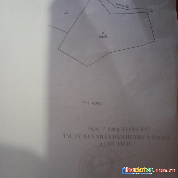 Chính chủ cần bán nhanh lô đất tại huyện lâm hà