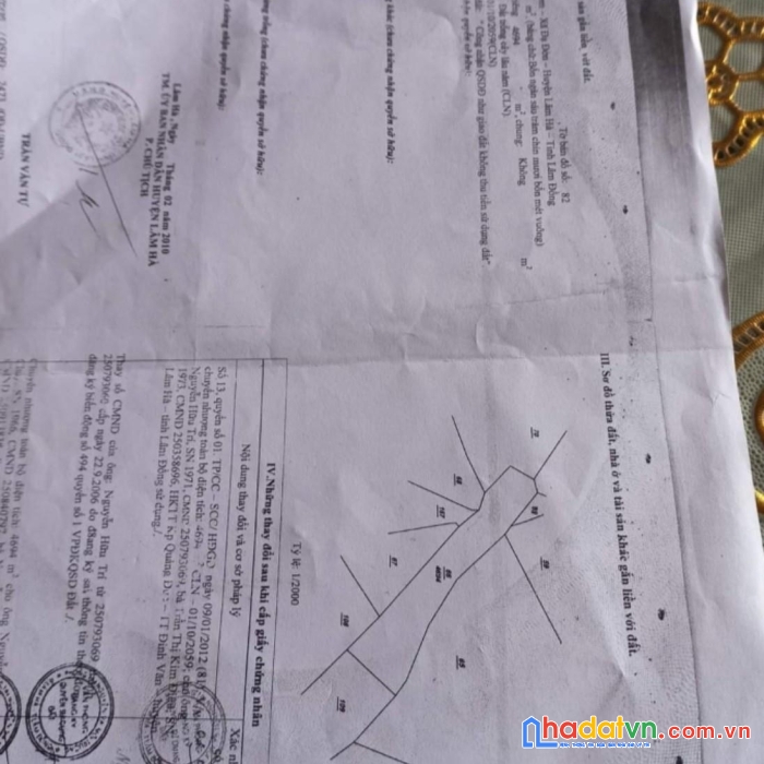 Chính chủ cần bán nhanh lô đất tại huyện lâm hà